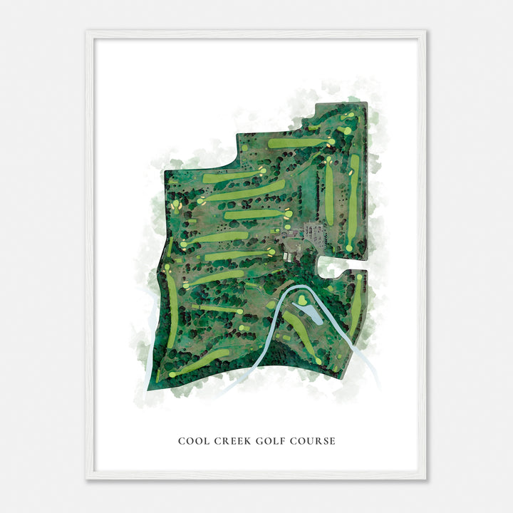 Print of Cool Creek Golf Course Classic Map