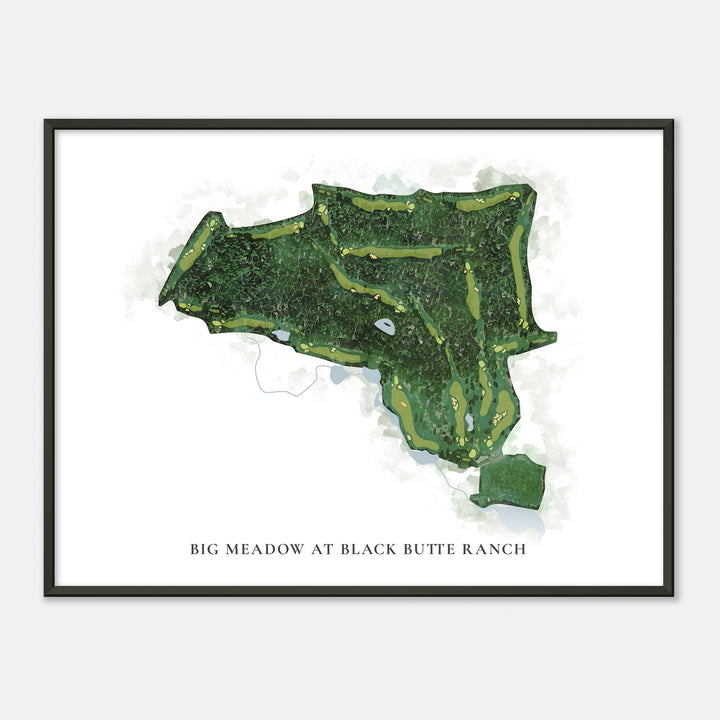 Print of Big Meadow At Black Butte Ranch Classic Map
