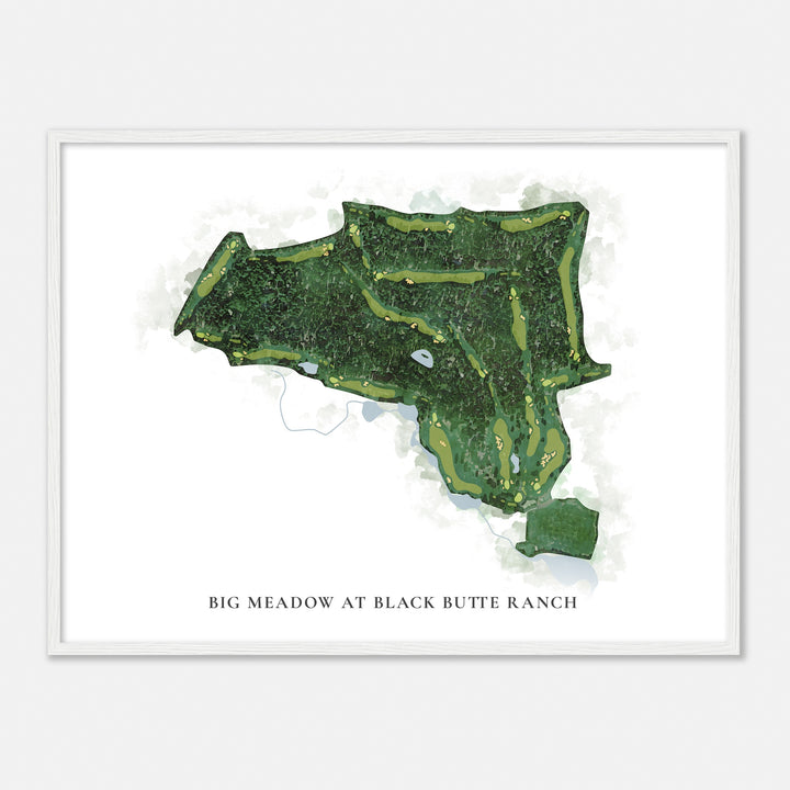 Print of Big Meadow At Black Butte Ranch Classic Map