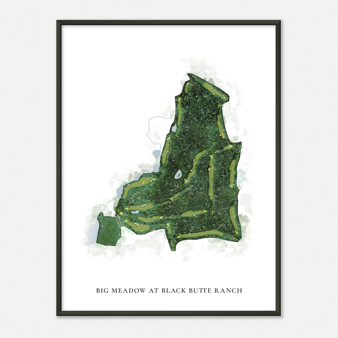 Print of Big Meadow At Black Butte Ranch Classic Map