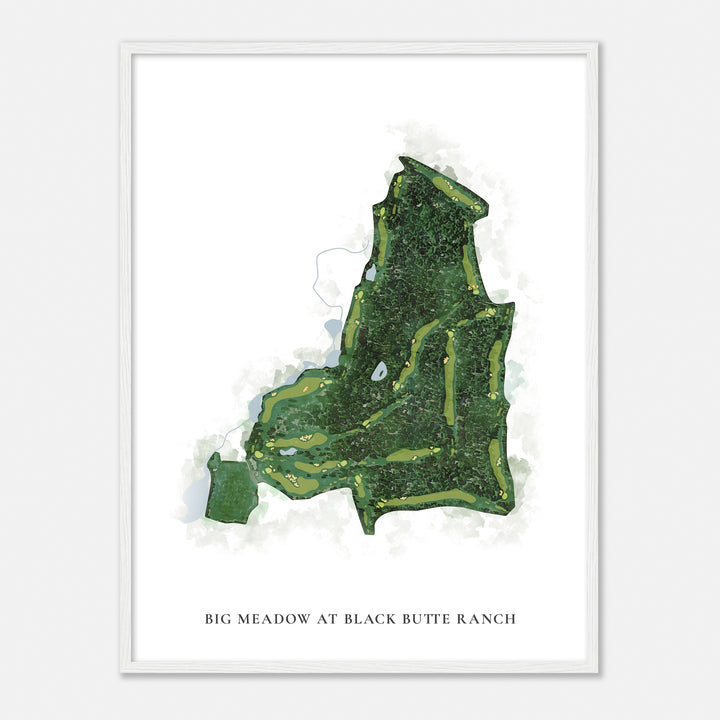 Print of Big Meadow At Black Butte Ranch Classic Map