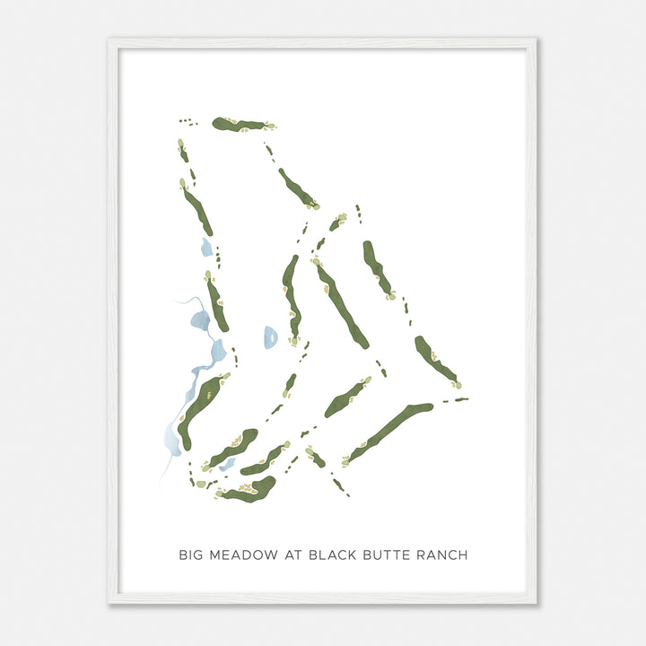 Print of Big Meadow At Black Butte Ranch Modern Map