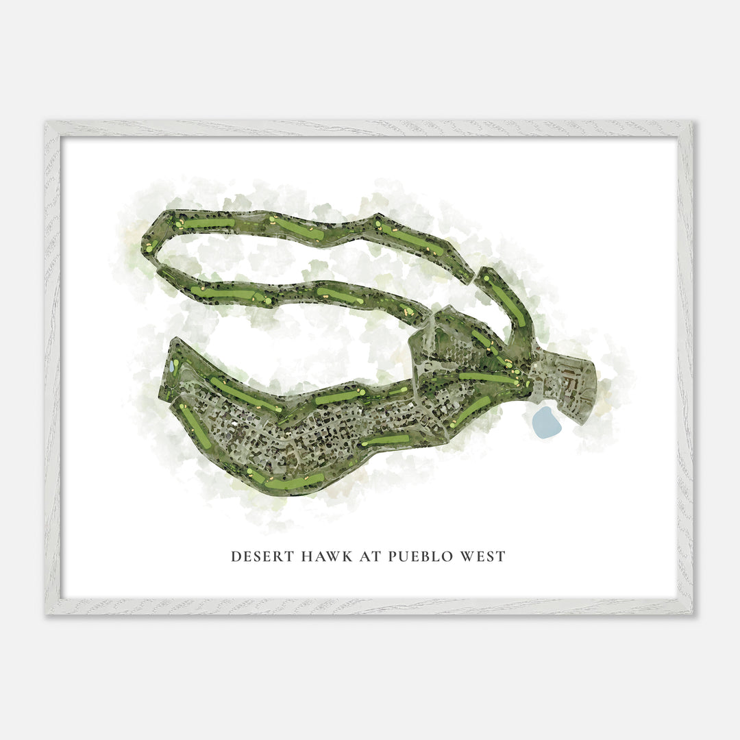 Print of Desert Hawk At Pueblo West Classic Map
