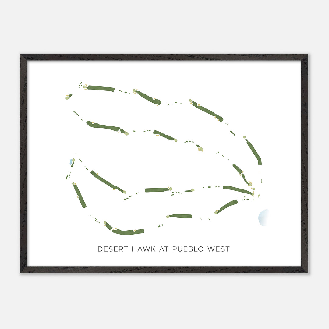 Print of Desert Hawk At Pueblo West Modern Map