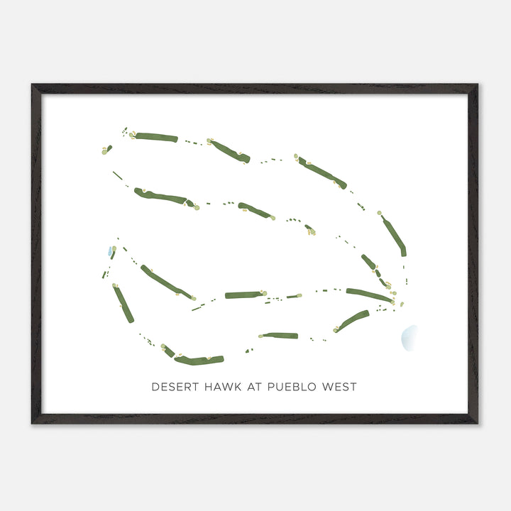Print of Desert Hawk At Pueblo West Modern Map