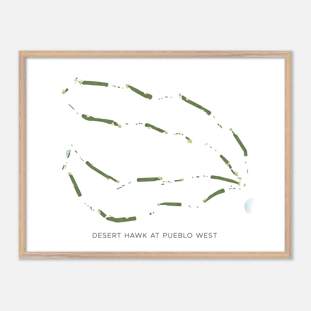 Print of Desert Hawk At Pueblo West Modern Map