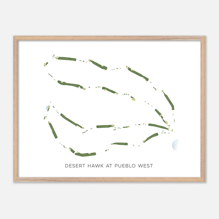 Print of Desert Hawk At Pueblo West Modern Map