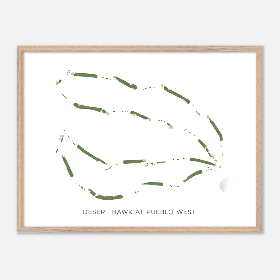 Print of Desert Hawk At Pueblo West Modern Map