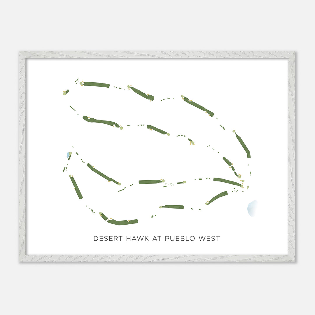 Print of Desert Hawk At Pueblo West Modern Map