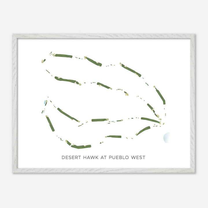 Print of Desert Hawk At Pueblo West Modern Map
