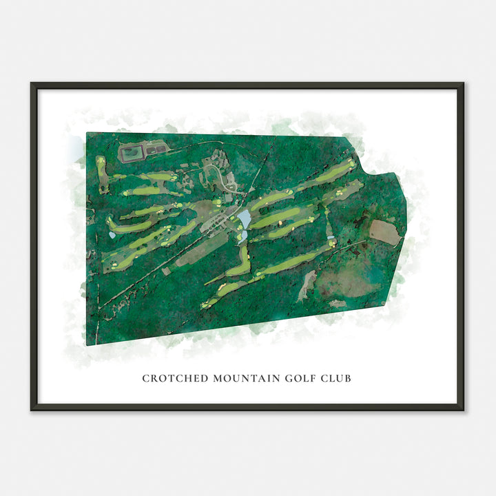 Print of Crotched Mountain Golf Club Classic Map