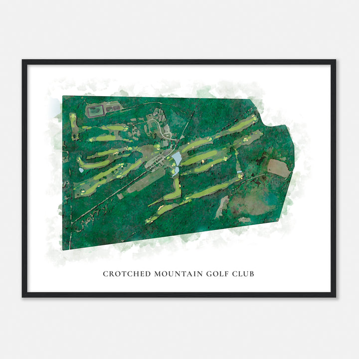 Print of Crotched Mountain Golf Club Classic Map