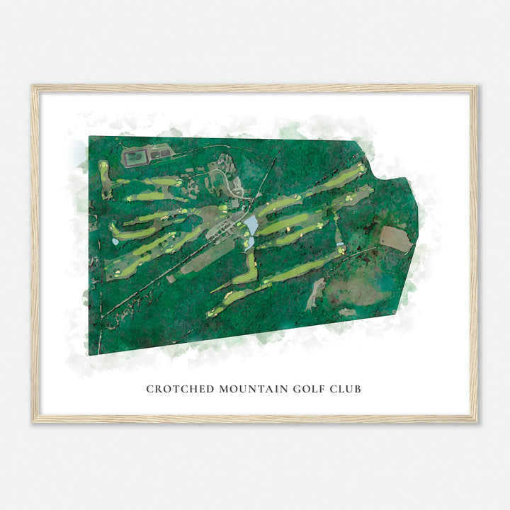 Print of Crotched Mountain Golf Club Classic Map