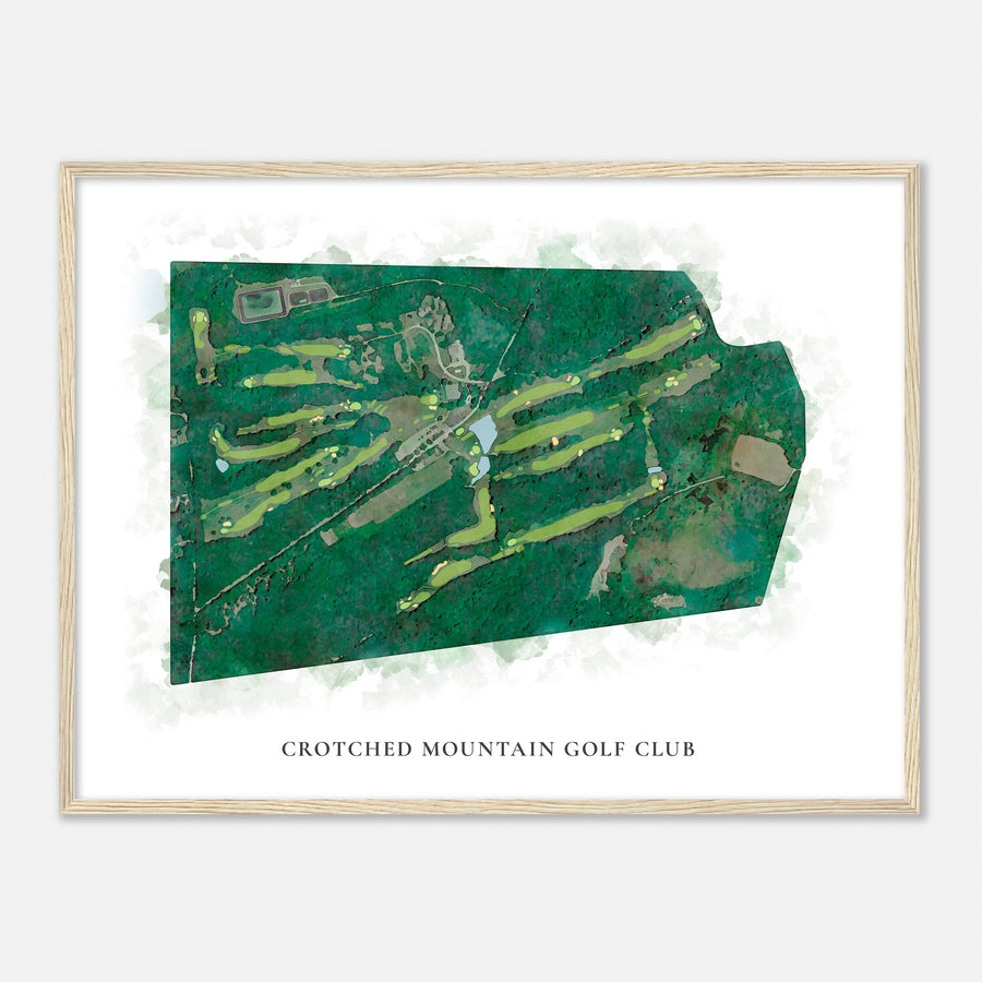 Print of Crotched Mountain Golf Club Classic Map