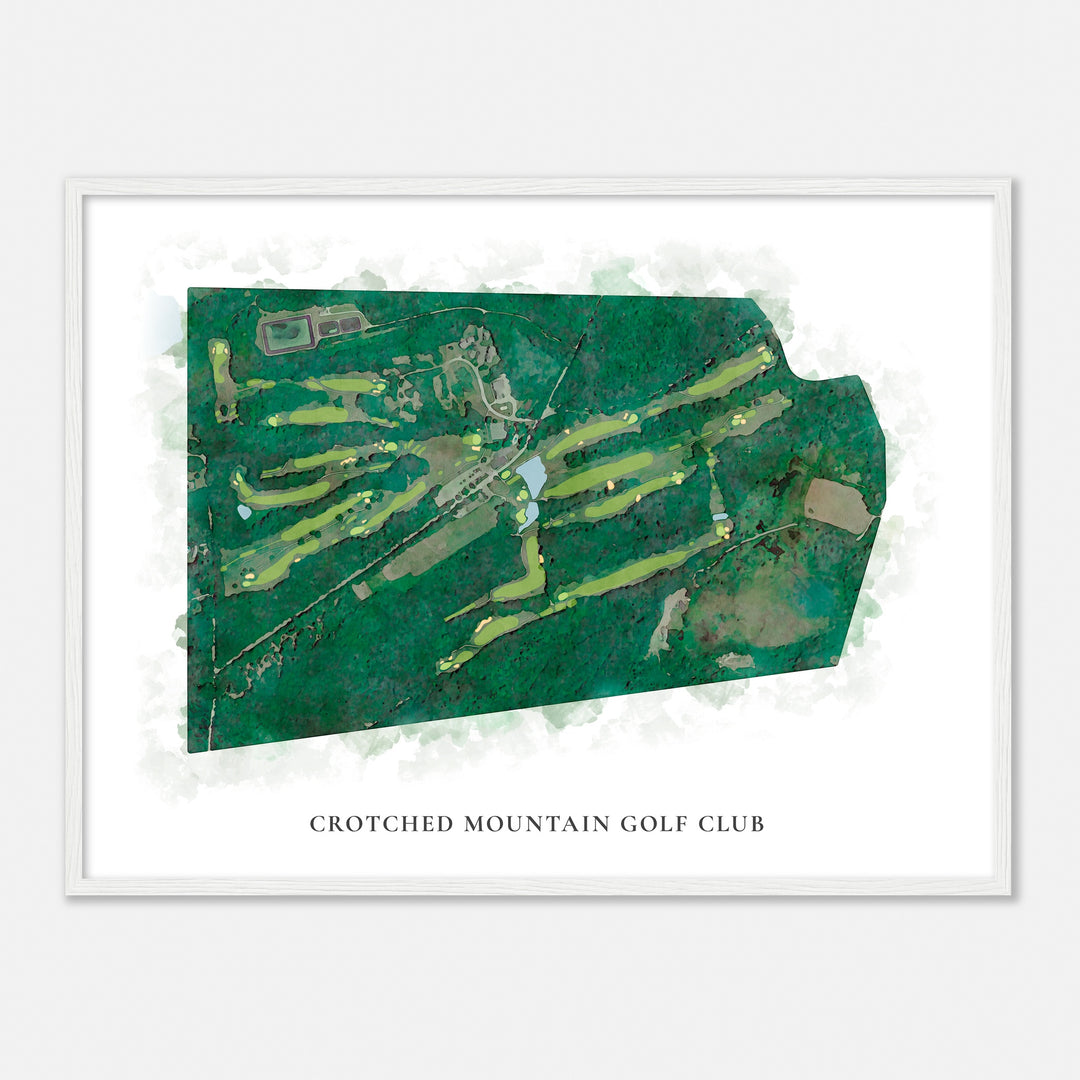 Print of Crotched Mountain Golf Club Classic Map