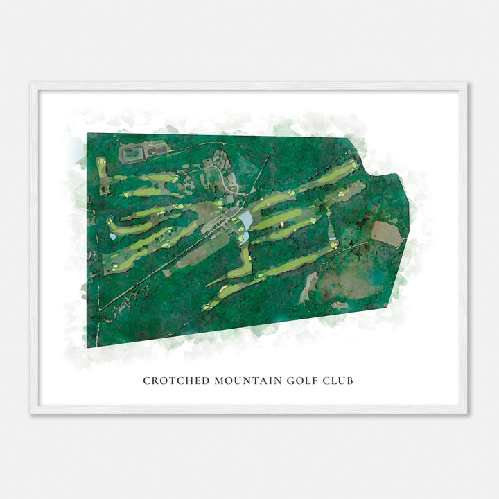 Print of Crotched Mountain Golf Club Classic Map
