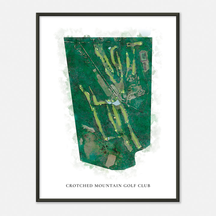 Print of Crotched Mountain Golf Club Classic Map