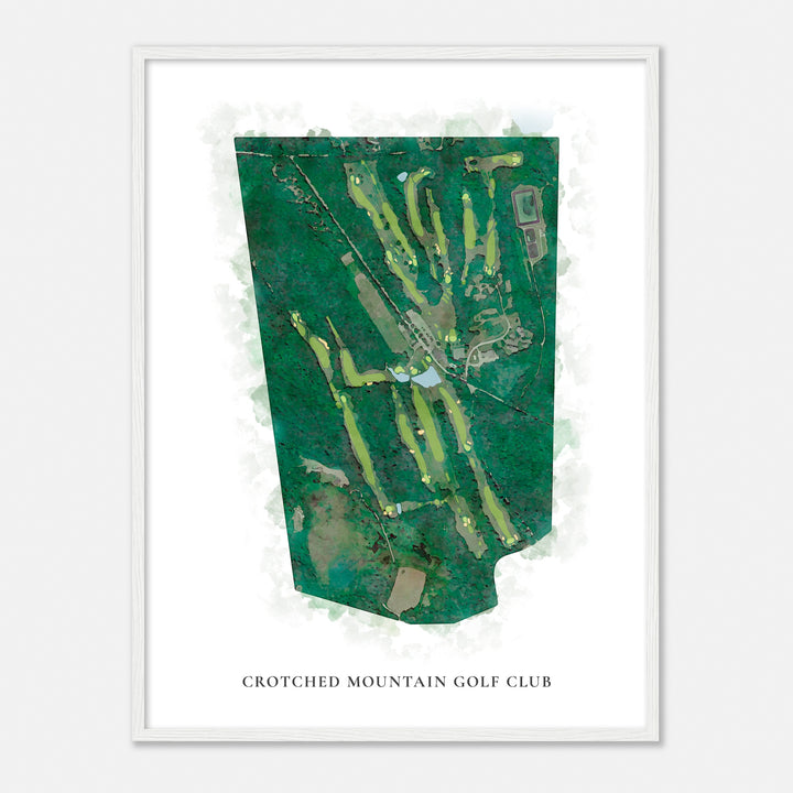 Print of Crotched Mountain Golf Club Classic Map