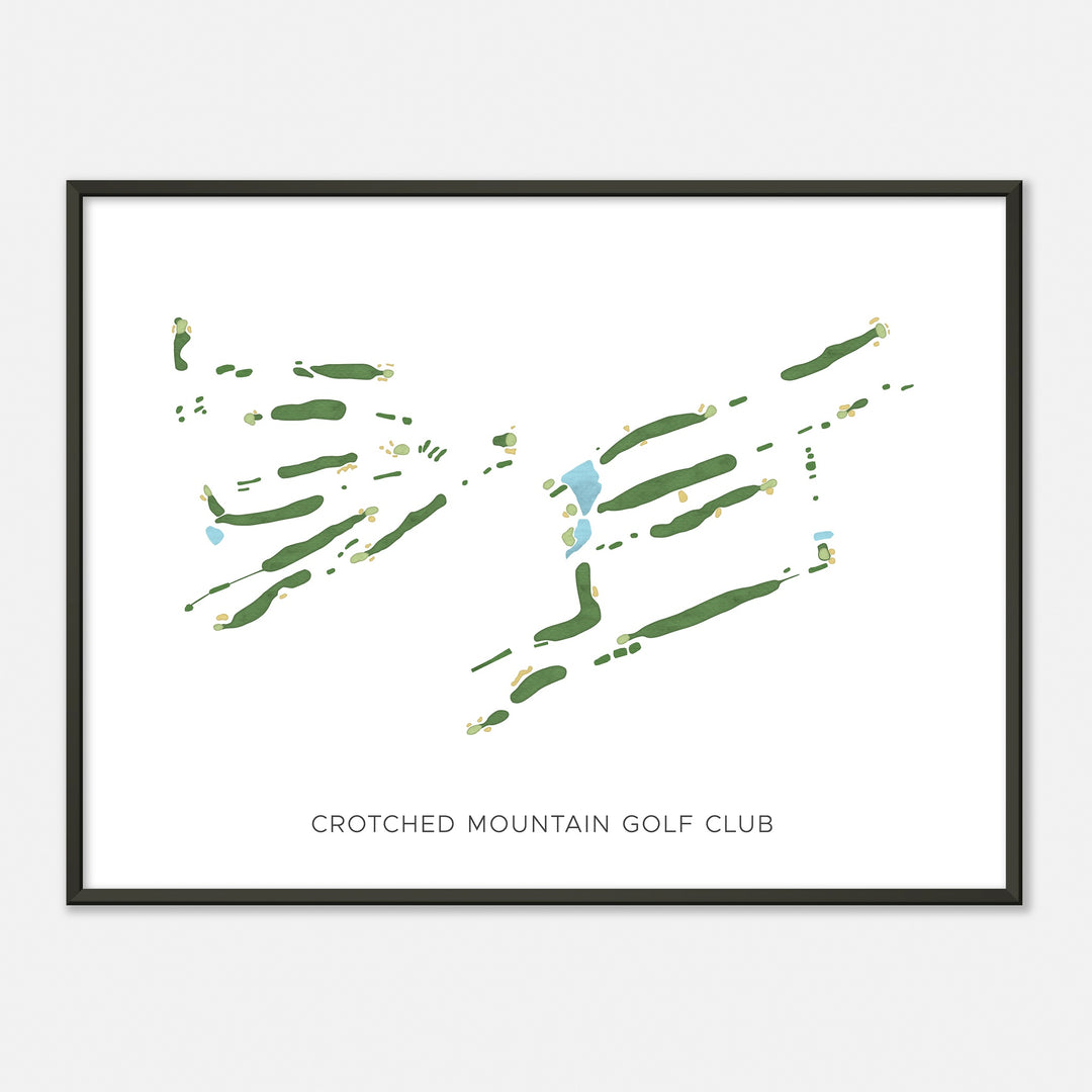 Print of Crotched Mountain Golf Club Modern Map