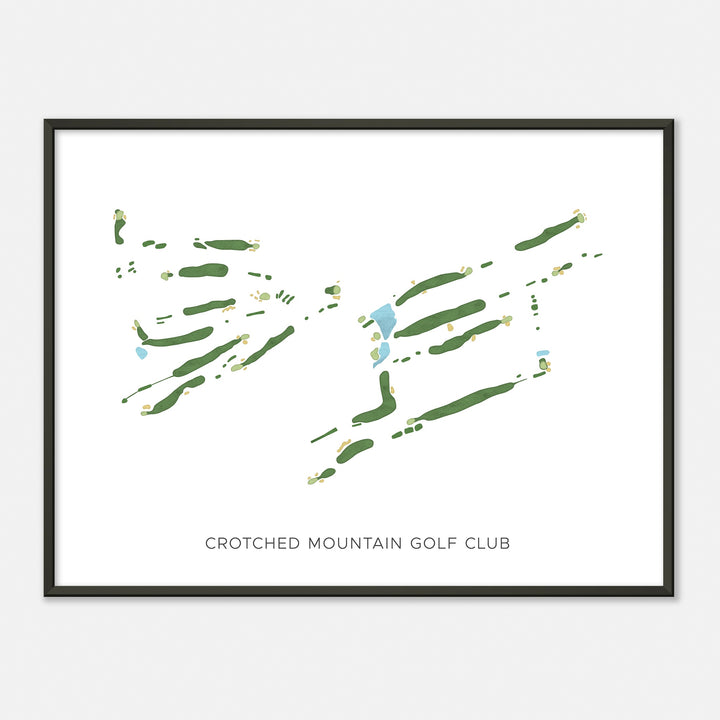 Print of Crotched Mountain Golf Club Modern Map