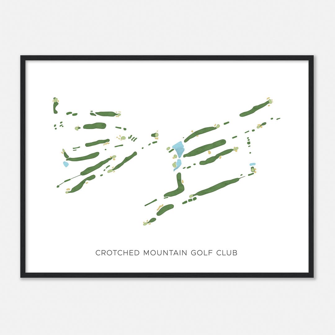 Print of Crotched Mountain Golf Club Modern Map