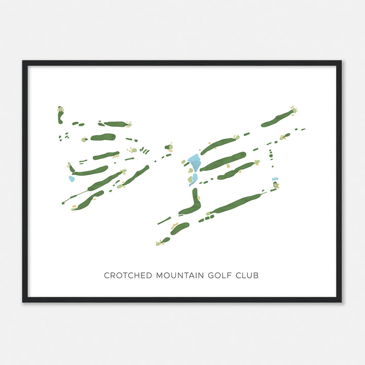 Print of Crotched Mountain Golf Club Modern Map