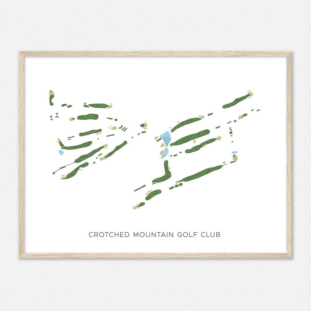 Print of Crotched Mountain Golf Club Modern Map