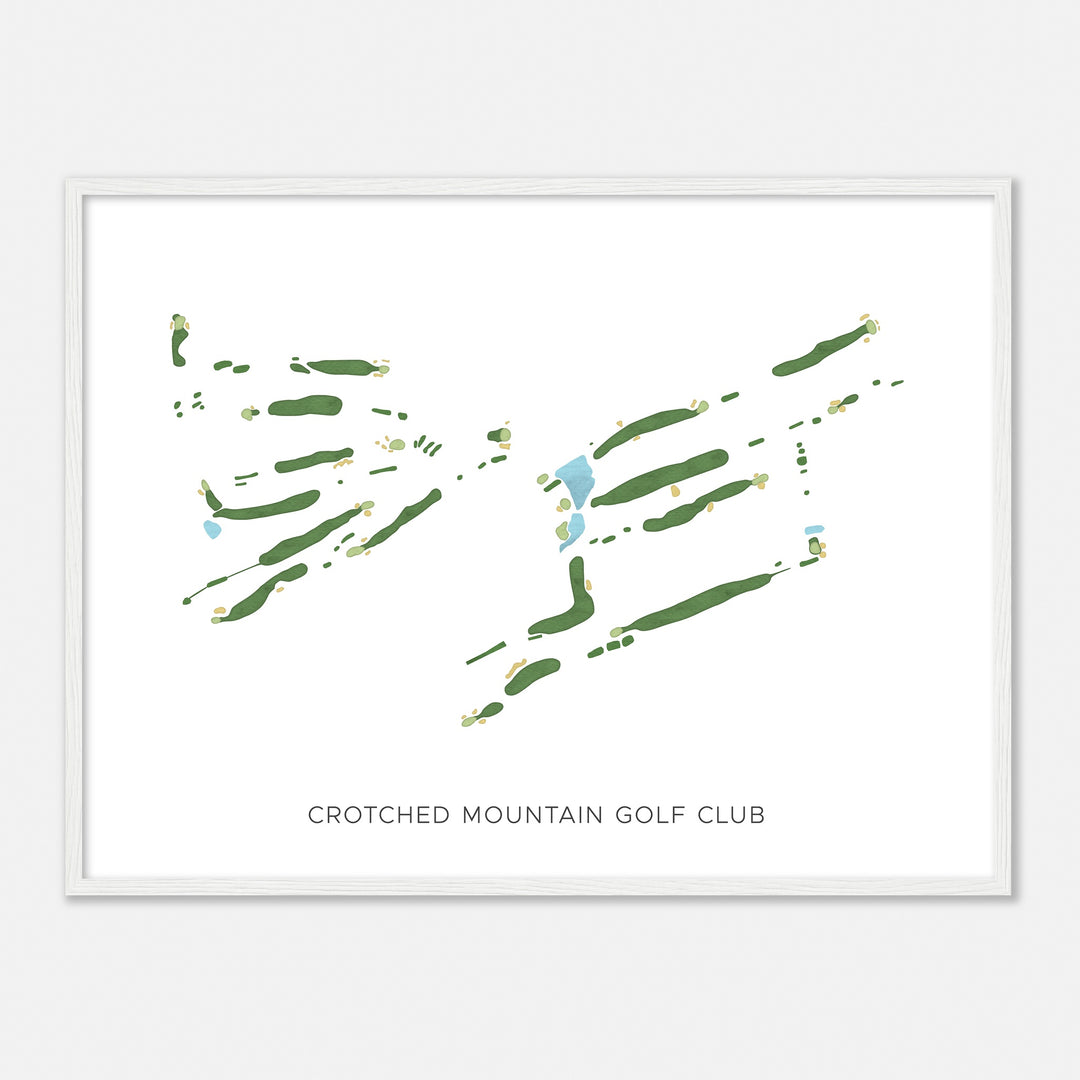 Print of Crotched Mountain Golf Club Modern Map