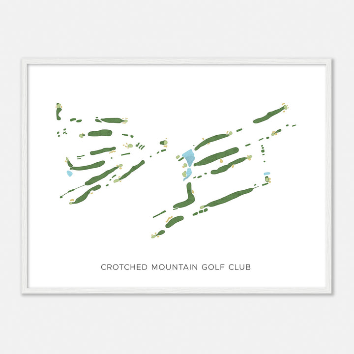 Print of Crotched Mountain Golf Club Modern Map