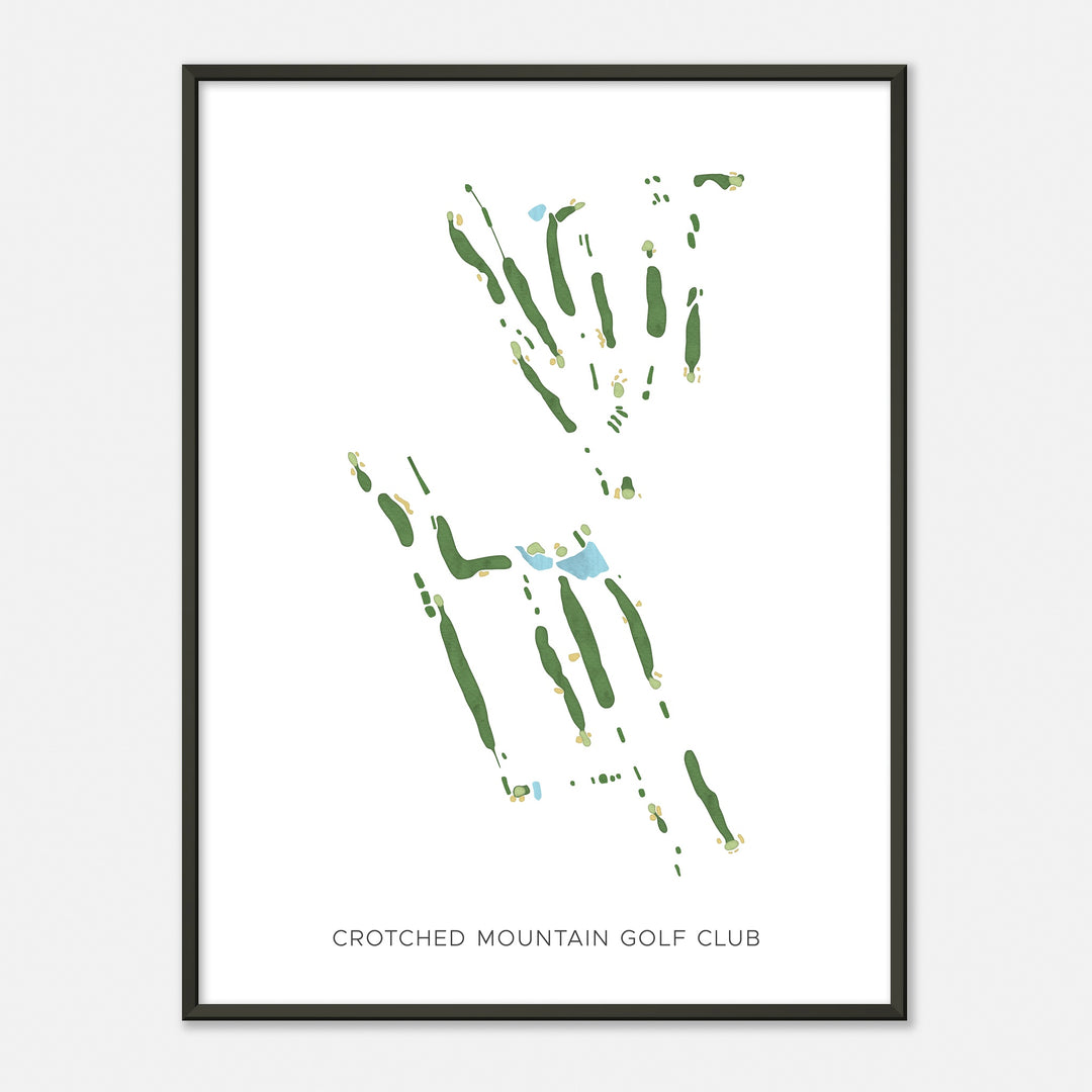 Print of Crotched Mountain Golf Club Modern Map