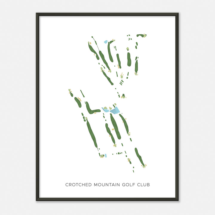 Print of Crotched Mountain Golf Club Modern Map