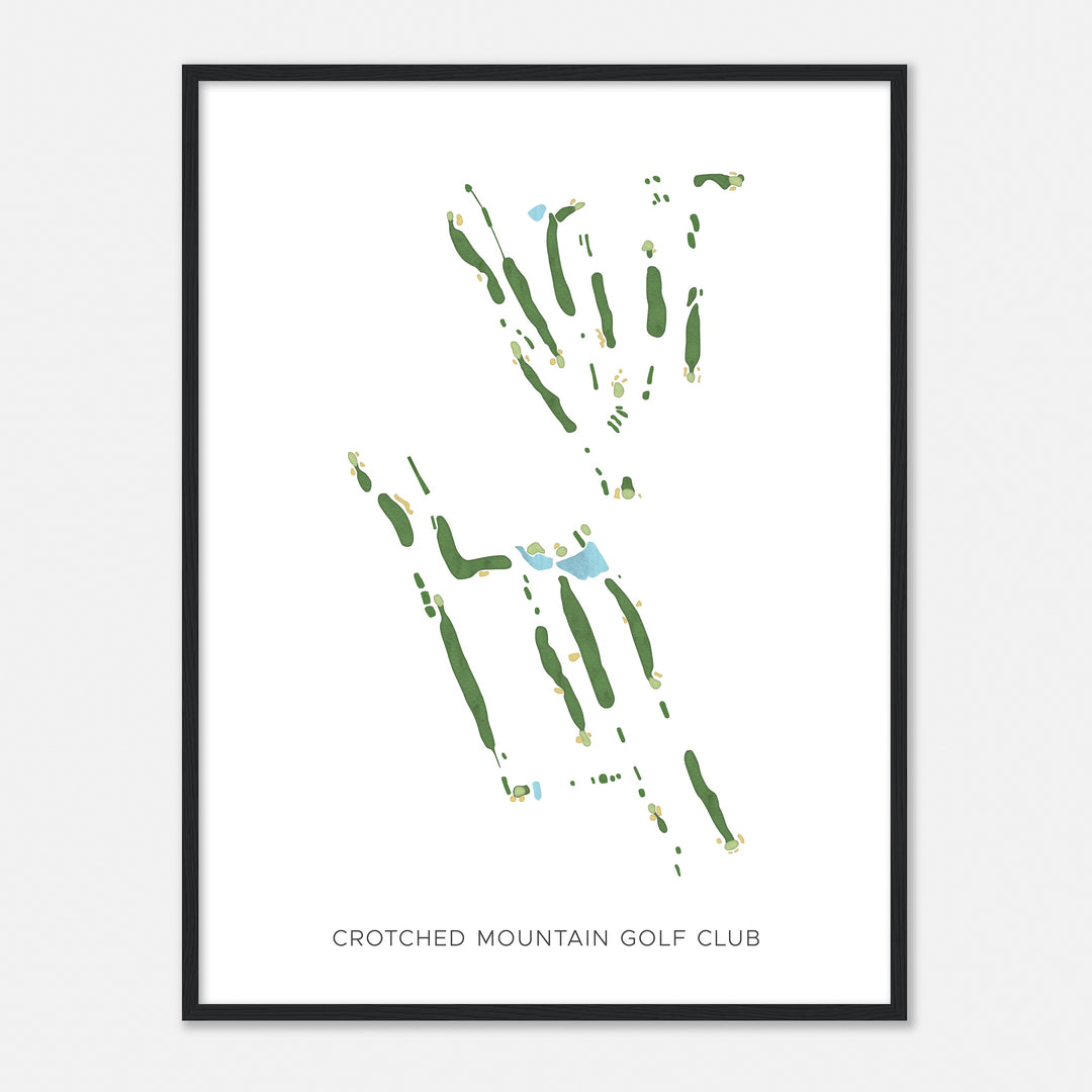 Print of Crotched Mountain Golf Club Modern Map