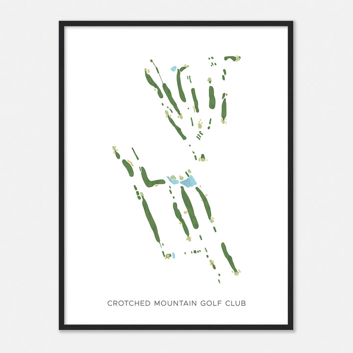 Print of Crotched Mountain Golf Club Modern Map