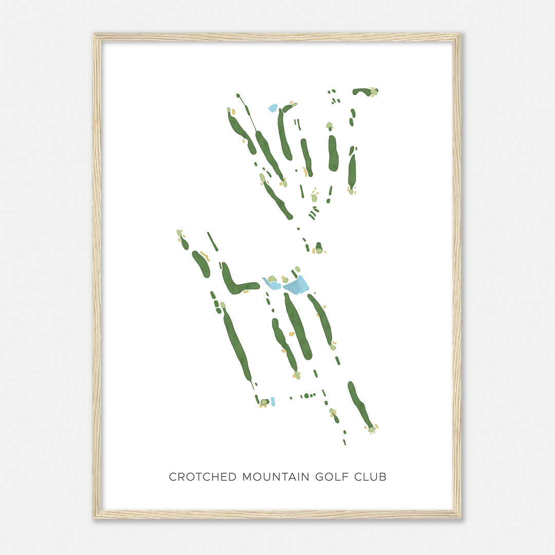 Print of Crotched Mountain Golf Club Modern Map