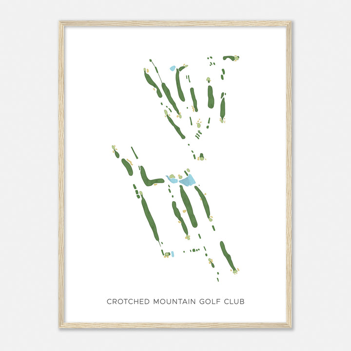 Print of Crotched Mountain Golf Club Modern Map