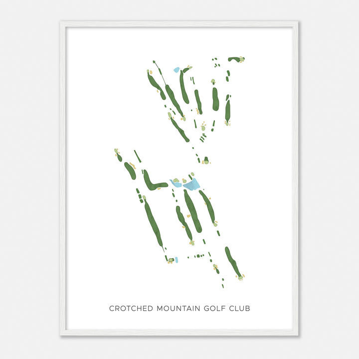 Print of Crotched Mountain Golf Club Modern Map