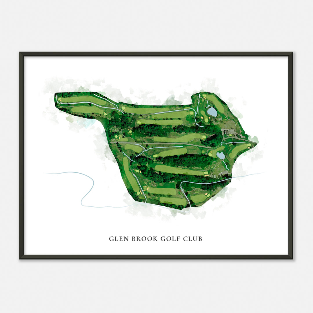 Print of Glen Brook Golf Club Classic Map