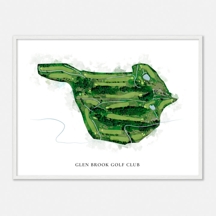 Print of Glen Brook Golf Club Classic Map