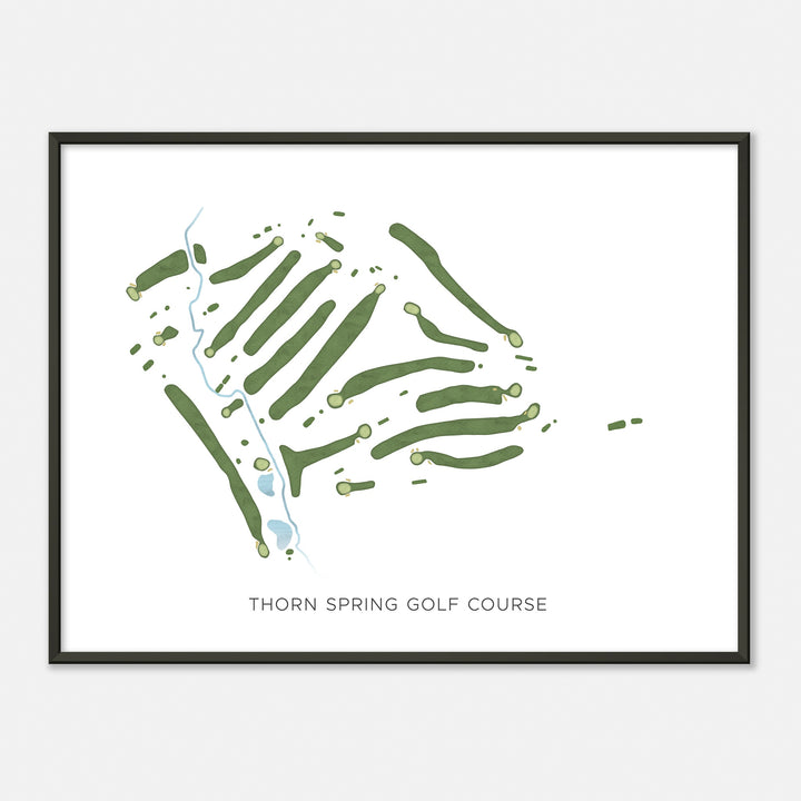 Print of Thorn Spring Golf Course Modern Map