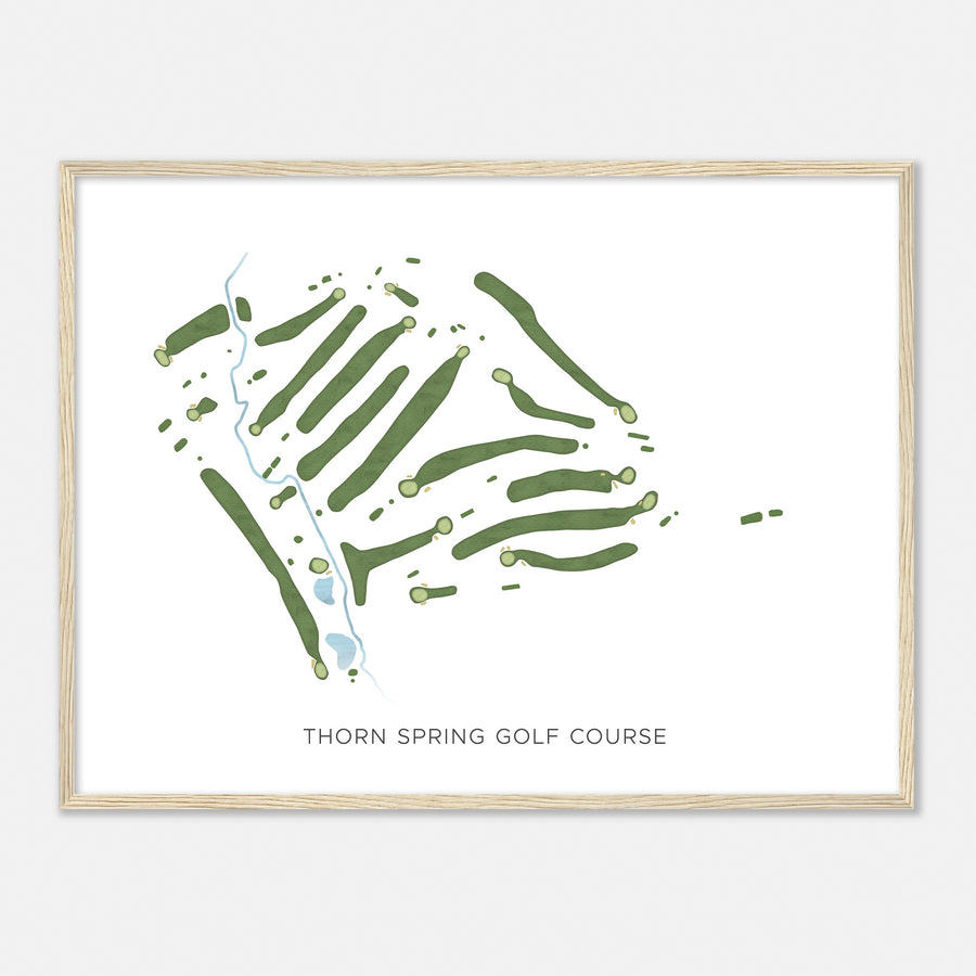 Print of Thorn Spring Golf Course Modern Map