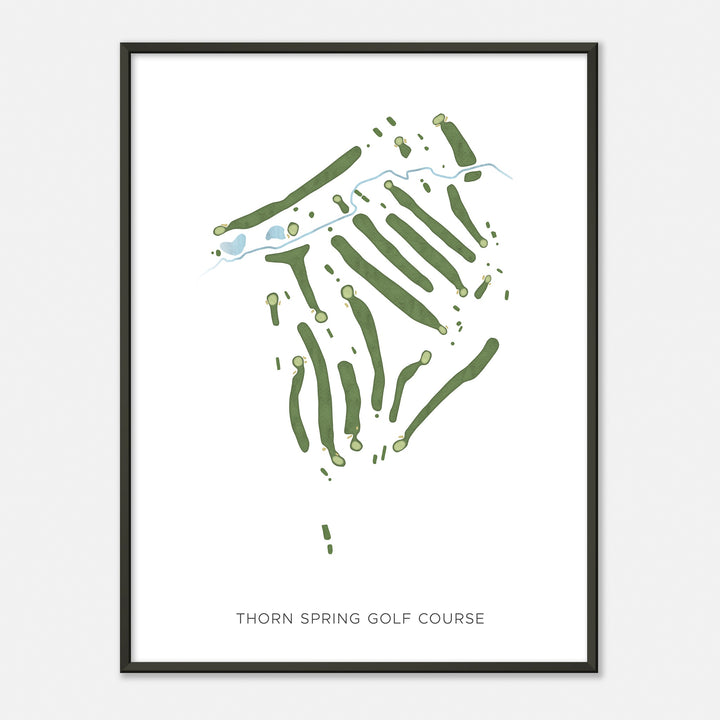 Print of Thorn Spring Golf Course Modern Map