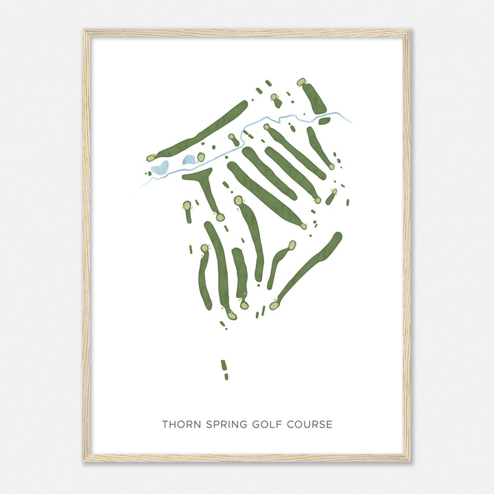 Print of Thorn Spring Golf Course Modern Map