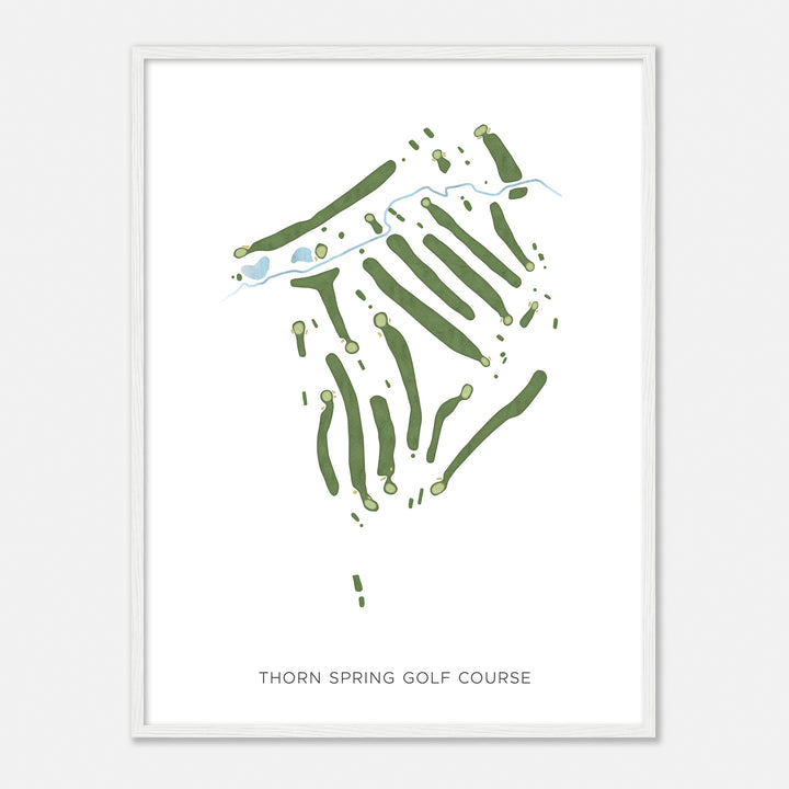 Print of Thorn Spring Golf Course Modern Map