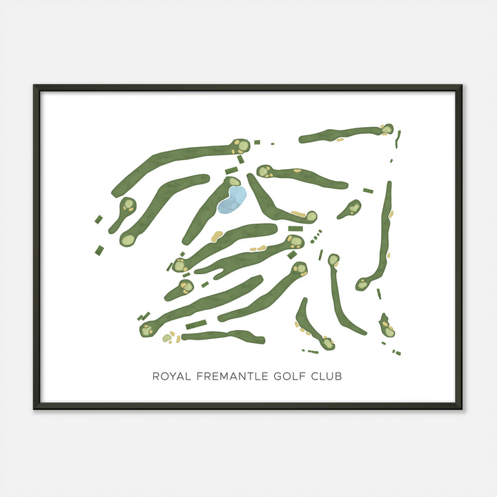 Print of Royal Fremantle Golf Club Modern Map