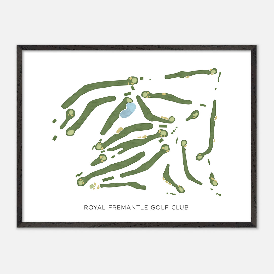 Print of Royal Fremantle Golf Club Modern Map