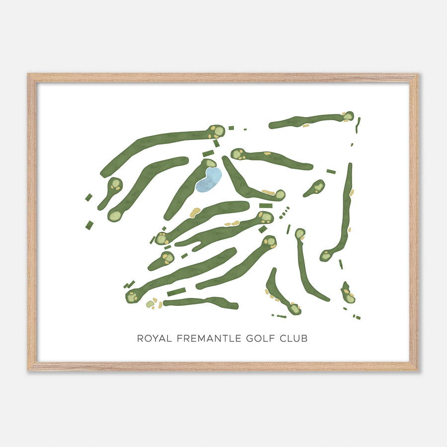 Print of Royal Fremantle Golf Club Modern Map