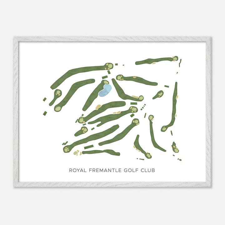Print of Royal Fremantle Golf Club Modern Map