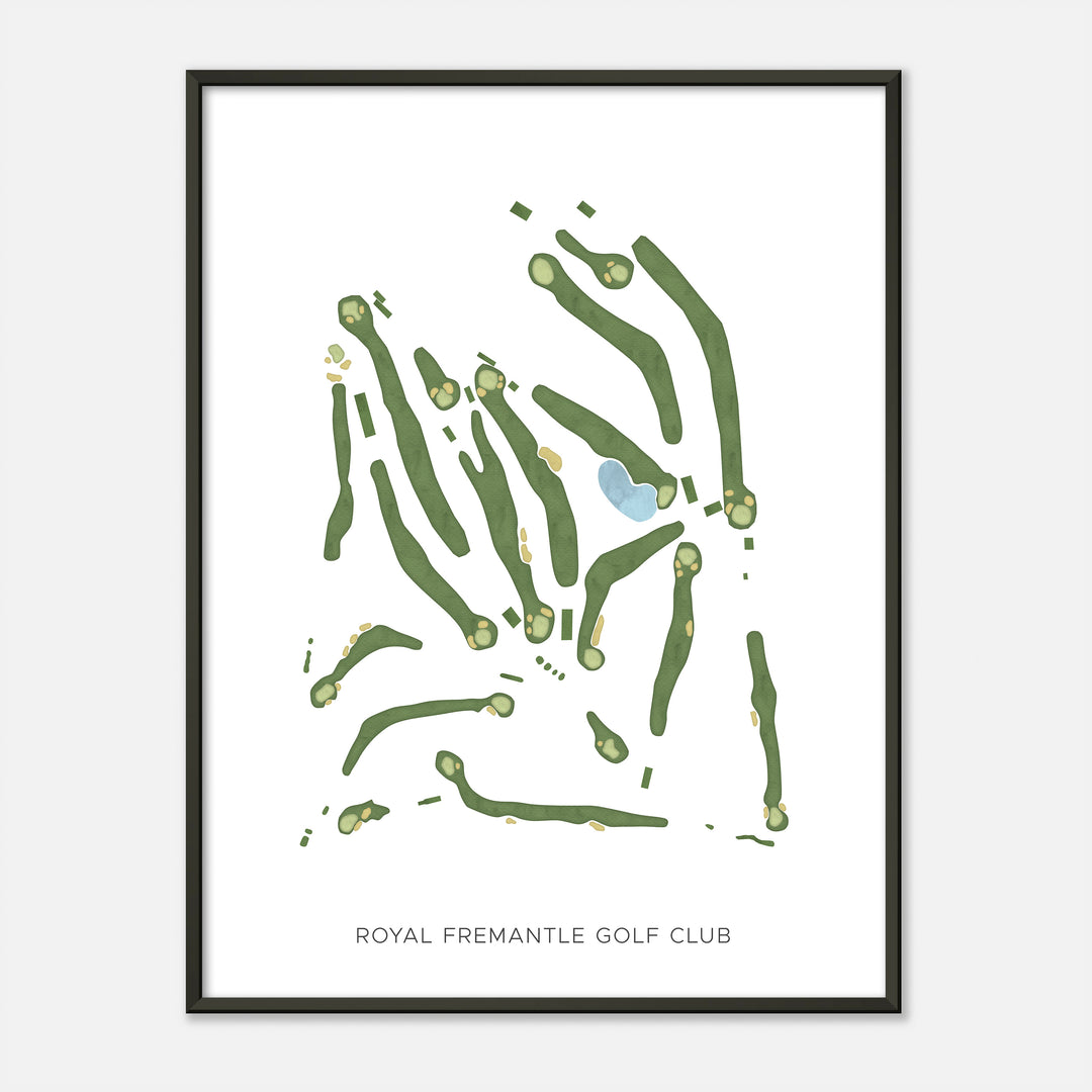 Print of Royal Fremantle Golf Club Modern Map