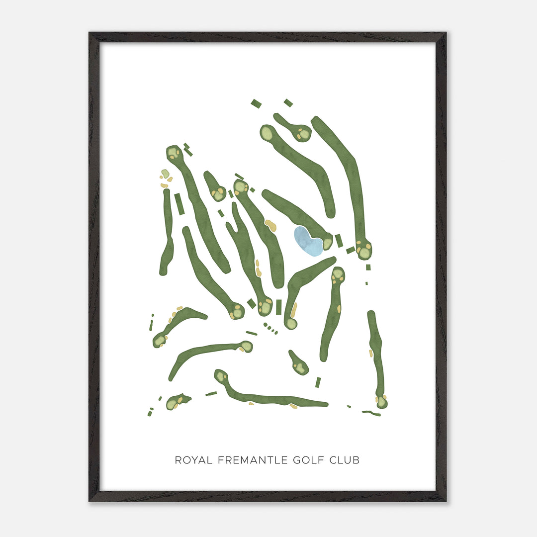 Print of Royal Fremantle Golf Club Modern Map