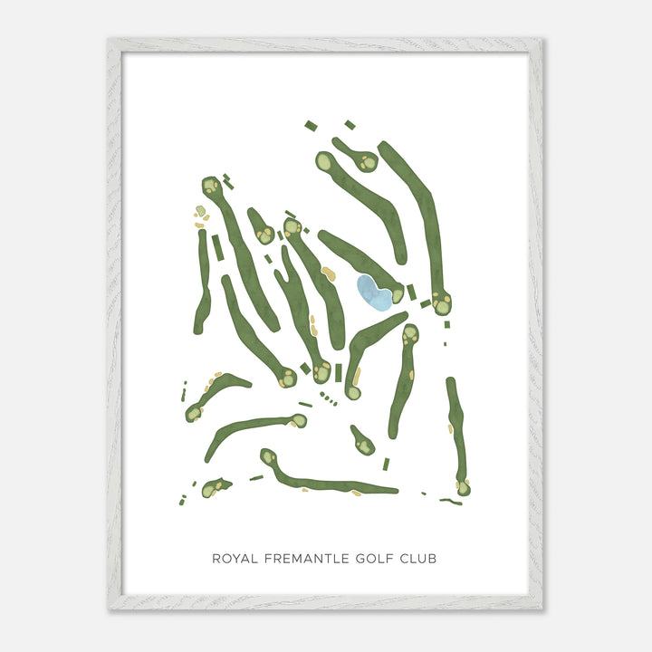 Print of Royal Fremantle Golf Club Modern Map